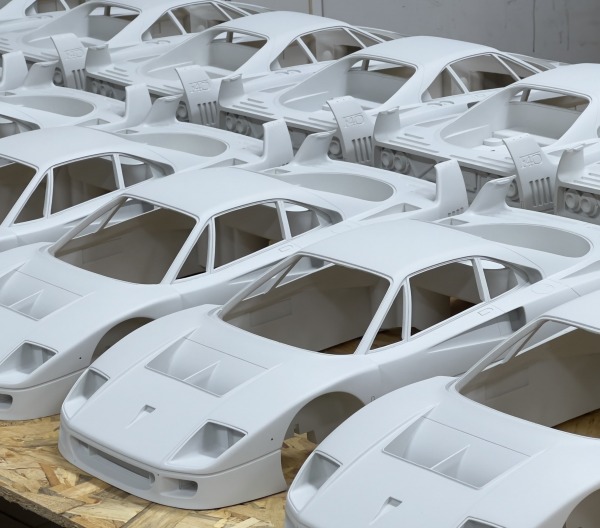 <p>The Peugeot 205 gti 1/18th series series being finished in our French workshops.</p>